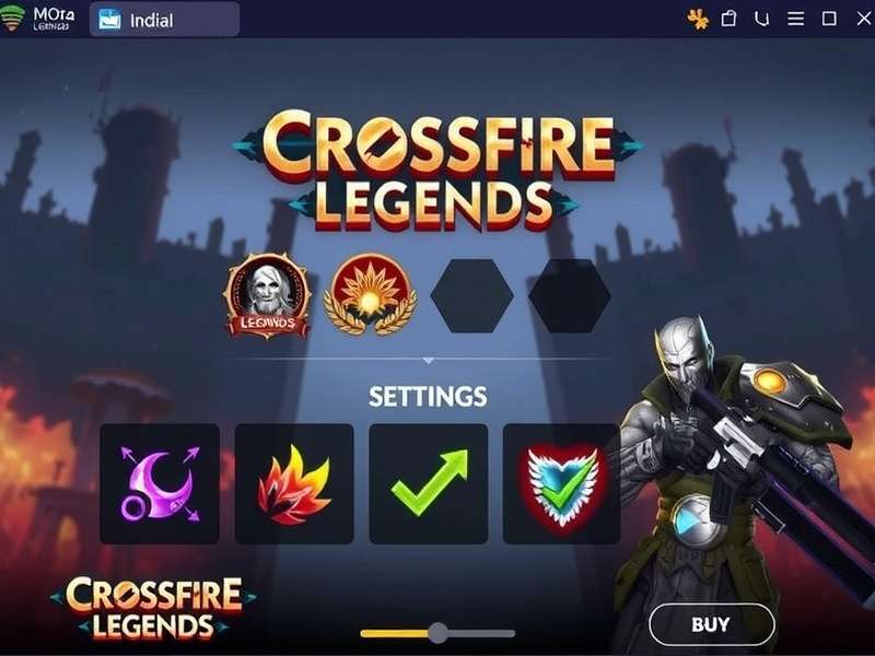 CrossFire Legends Mobile Settings Interface