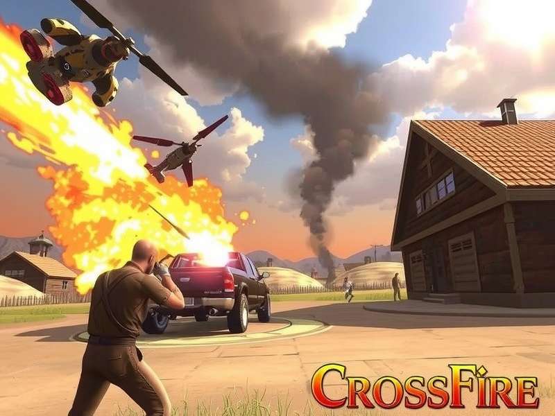 CrossFire Legends gameplay screenshot showing intense battle scene