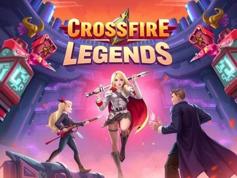 Intense CrossFire Legends team battle in progress showing character models and map details