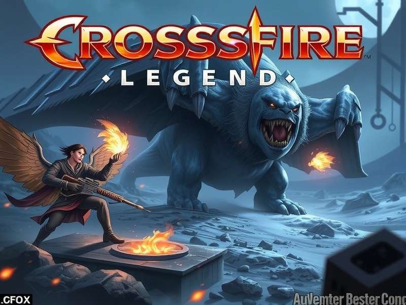 Professional esports team competing in CrossFire Legends on PC in a tournament setting