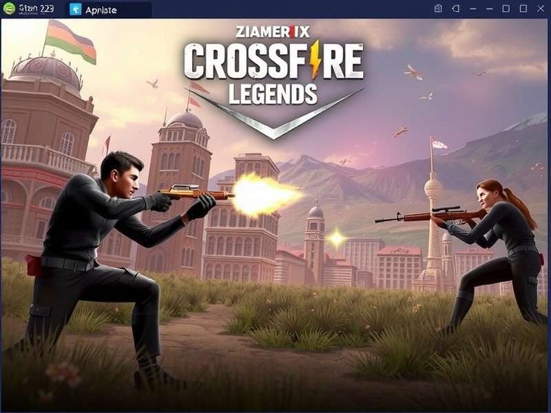 Crossfire Legends intense mobile gameplay screenshot showing team combat