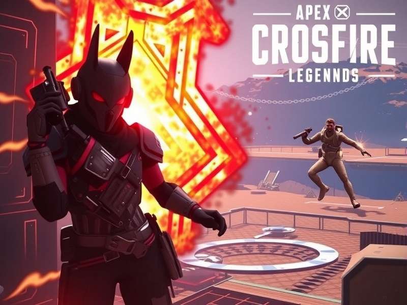 Concept art showing Apex Legends and CrossFire Legends characters side by side