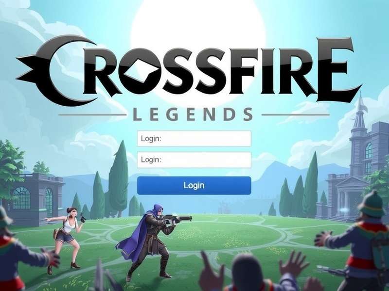 Crossfire Legends Login interface showing sign-in screen with Indian flag background and game characters