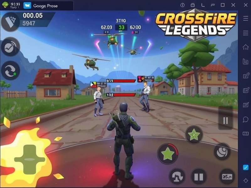 Crossfire Legends Mobile gameplay action with weapons and map strategy